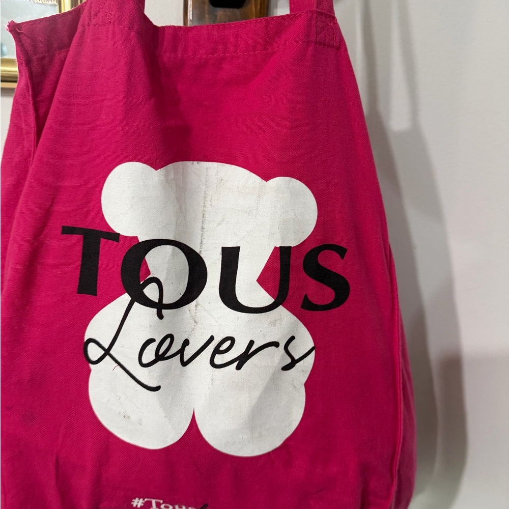 Tous Pink Tote with Bear Motif